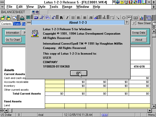Lotus SmartSuite 4 - 123
